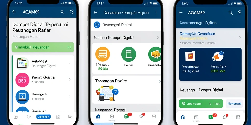 Antarmuka AGAM69 yang user-friendly untuk mengelola keuangan.