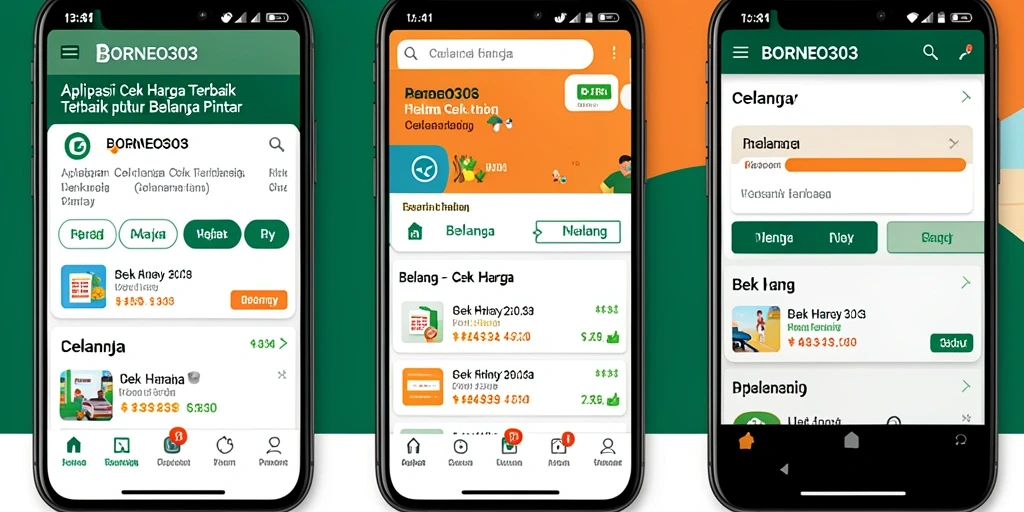 Tampilan antarmuka utama BORNEO303 yang intuitif untuk Cek Harga.
