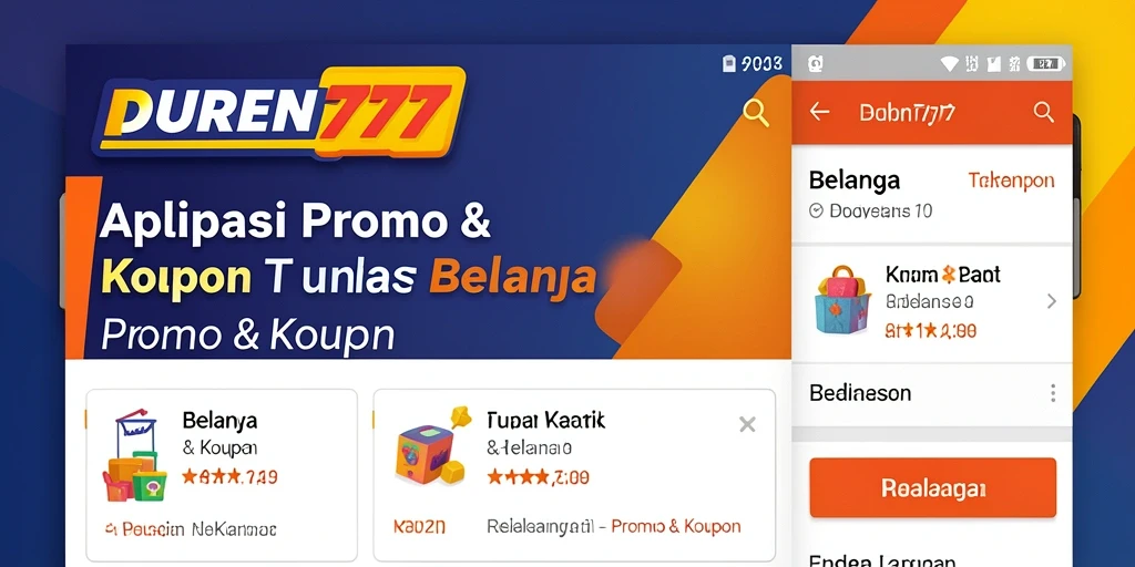 Antarmuka aplikasi DUREN777 yang memudahkan pengguna menemukan promo.