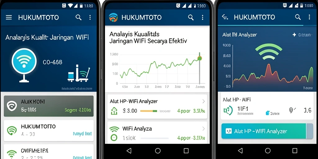Tampilan antarmuka HUKUMTOTO yang informatif untuk analisis WiFi.