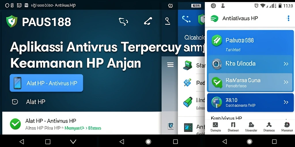 Antarmuka PAUS188 menampilkan fitur pemindaian virus yang intuitif dan mudah digunakan.