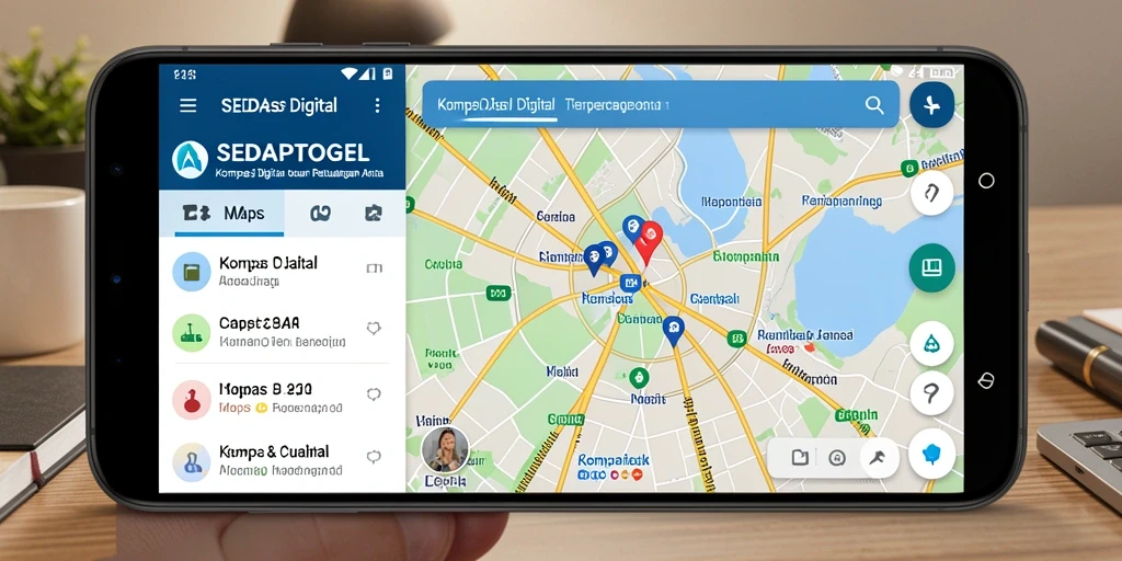 Antarmuka SEDAPTOGEL yang sederhana dan fungsional untuk navigasi.