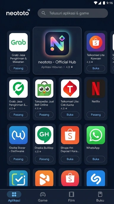 neototo | Halaman Indeks Aplikasi Populer & Kanal Uji