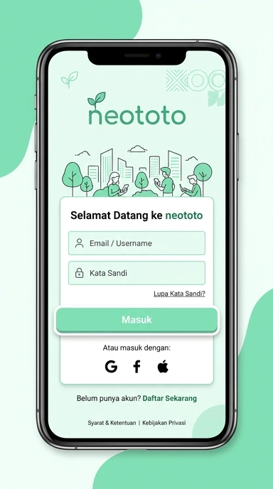 Masuk Akun Neototo di Android untuk Pengguna Indonesia